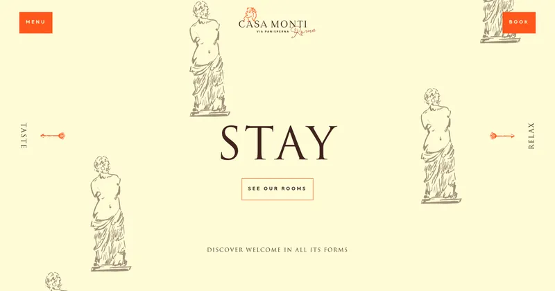 Casa Monti Roma website