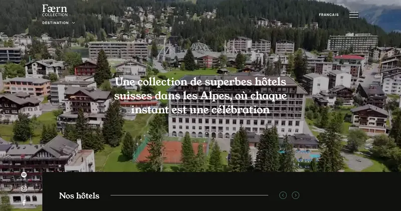 Faern Hotels & Resorts website