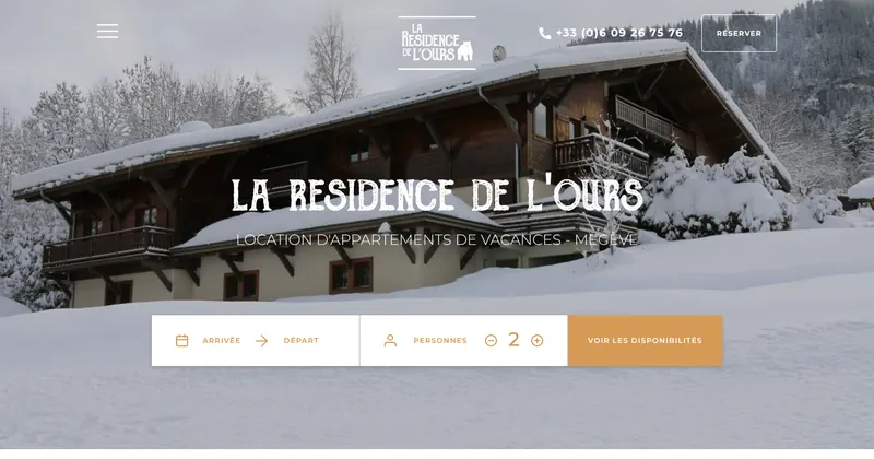 La Résidence de l’Ours website