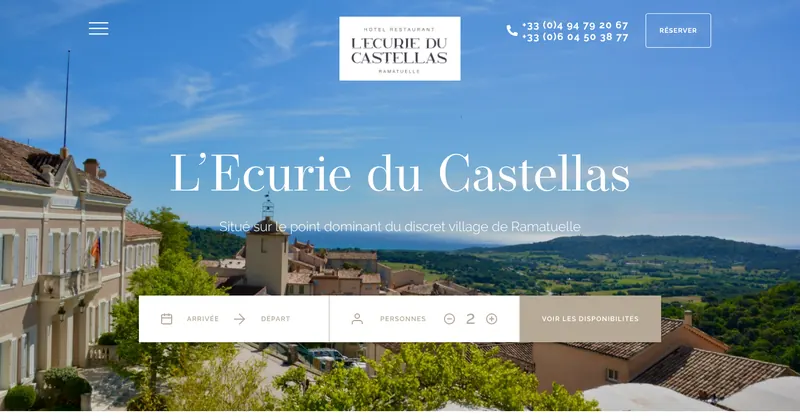 L’Écurie du Castellas website