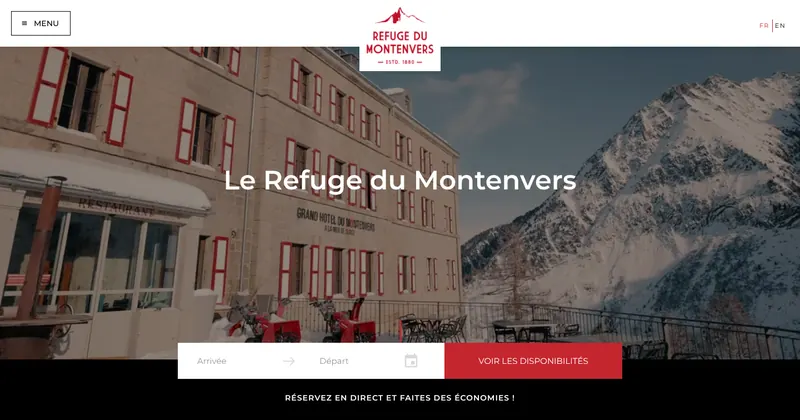 Refuge du Montenvers website